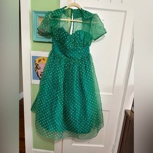 Unique Vintage Polka Dot Dress